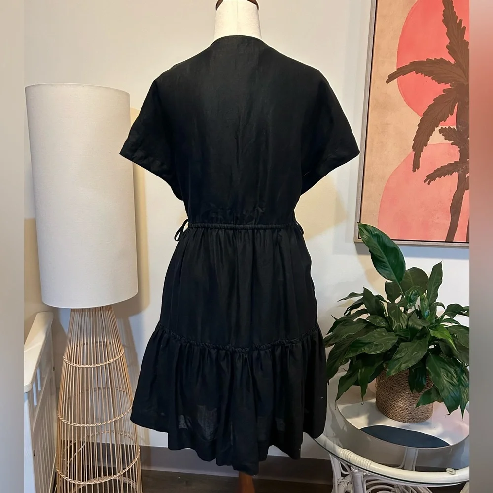 Country Road Ruched Tie Mini Dress - Picture 5 of 7